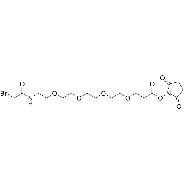 Bromoacetamido-PEG4-NHS ester 1260139-70-5